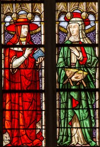 نافذة من الزجاج الملون لكاتدرائية Saint Etienne de Sens بواسطة . .