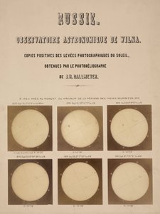 The sun, photographed with a Dallmeyer heliograph, Vilnius, Lithuania بواسطة فريدريك (المرتبط ب) بارنارد