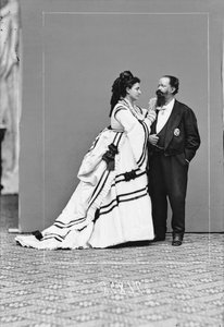 Vittorio Emanuele II with Rosa Vercellana Countess of Mirafiori بواسطة المدرسة الكندية