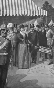 أميرة ويلز تطلق الطلقة الأولى في بيسلي ، 12 يوليو 1890