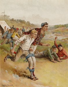 سباق ثلاثي الأرجل (chromolitho) بواسطة بعد فرانك فيلر