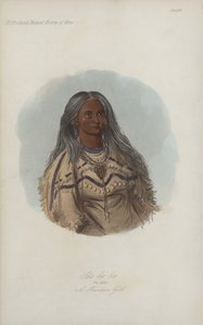 Sha-ko-ka، The Mint، A Mandan Girl (aquatint) بواسطة بعد جورج كاتلين