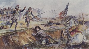ألقى نابليون من حصانه في معركة أركول ، إيطاليا ، 1796