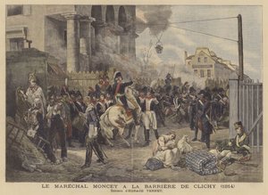 المارشال مونسي عند بوابة كليشي عام 1814