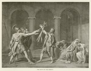 يمين الحوراتي بواسطة بعد جاك لويس ديفيد