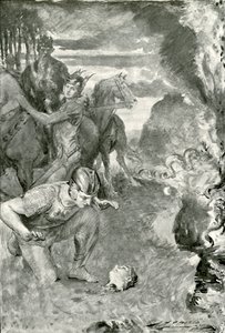 يجد Beowulf رأس Aschere بواسطة بعد جون هنري فريدريك بيكون