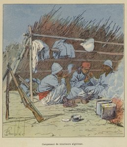 معسكر Tirailleurs الجزائري بواسطة بعد لويس تشارلز بومبل