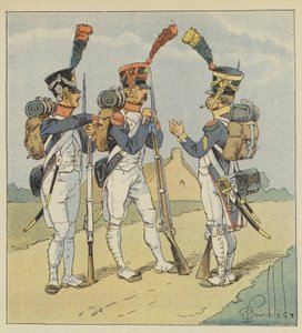 خط المشاة ، Fusilier ، Grenadier ، Voltigeur