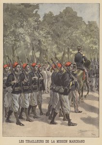 tirailleurs الاستعمارية الفرنسية لبعثة مارشان بواسطة بعد أوزوالدو توفاني