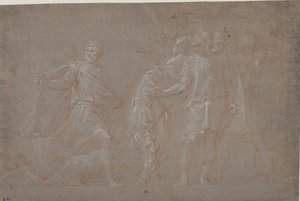 Mucius Scaevola يعبر نهر التيبر