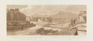 منظر للمدينة مع متحف اللوفر. 1802 ؛ اللوحة 3 من آراء في باريس ، مجلد إيمانويل بواسطة بعد توماس جيرتن