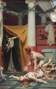 The Death of the Emperor Commodus بواسطة Kosma Sergeevich Petrov Vodkin