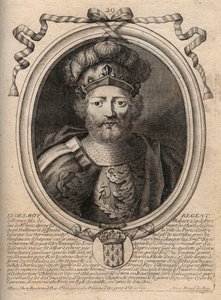Portrait of Eudes (Odon) (v.860 - 898) ، كونت باريس وتروا ، ثم ملك فرنسا - انتخب كونت باريس EUDES للعرش الفرنسي بعد خلع تشارلز الإمبراطور - نقش من 