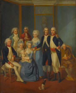 صورة لعائلة عسكرية ، كاليفورنيا. 1789-90. بواسطة رسام أوائل القرن التاسع عشر.