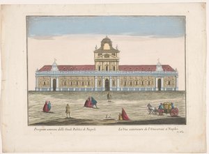 منظر لجامعة نابولي Prospetto esteriore delli Studi Publici di Napoli (العنوان على الكائن)
