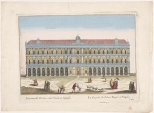 منظر لـ Palazzo Reale في نابولي Facciata del palazzo del vicere في نابولي (العنوان على الكائن)