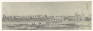 منظر لكامبن ، 1672 صور لرسومات الغزو الفرنسي لهولندا عام 1672 بواسطة آدم فرانس فان دير ميولين محفوظة في مصنع جوبيلين (عنوان السلسلة) بواسطة فرير مورو