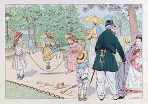 جاك ماري غاستون أونفراي دي بريفيل ديت جوب (1858-1931) ؛ رسم توضيحي من كتاب "Les epees de France": The Guardian of Square في القرن التاسع عشر ؛ كول ، جزء بواسطة اسم مستعار لـ Onfray de Breville Jacques Job
