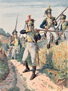 Jacques Marie Gaston Onfroy de Breville dit JOB (1858-1931) - Outfit of French troops at all times: Legion de la Vistula, infantry (1808 - 1814), Private Collection بواسطة اسم مستعار لـ Onfray de Breville Jacques Job