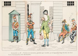 جاك ماري غاستون Onfroy de Breville dit JOB (1858-1931) - شاب منخرط في Houzards (الفرسان) خلال الثورة الفرنسية ، مجموعة خاصة بواسطة اسم مستعار لـ Onfray de Breville Jacques Job