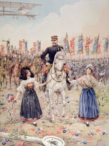 المارشال فرديناند فوش (1851-1929) المحرر (لون ليثو) بواسطة اسم مستعار لـ Onfray de Breville Jacques Job