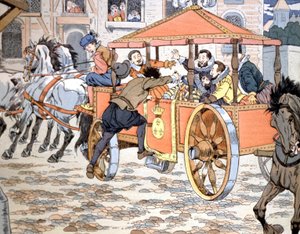مقتل هنري الرابع، ج.1900 (رسم توضيحي) بواسطة اسم مستعار لـ Onfray de Breville Jacques Job