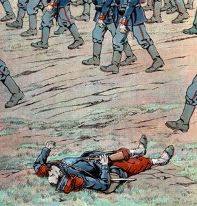البروسيون يغزون فرنسا: جندي فرنسي ميت بواسطة اسم مستعار لـ Onfray de Breville Jacques Job