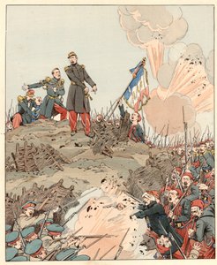 في مقعد سيباستوبول أثناء حرب القرم ، أجاب الجنرال باتريس دي ماك ماهون (ماك ماهون) (1808-1893) بـ "J'suis، je y reste" على الجنرال Adolphe Niel (1802-1869) في 8 سبتمبر بواسطة اسم مستعار لـ Onfray de Breville Jacques Job