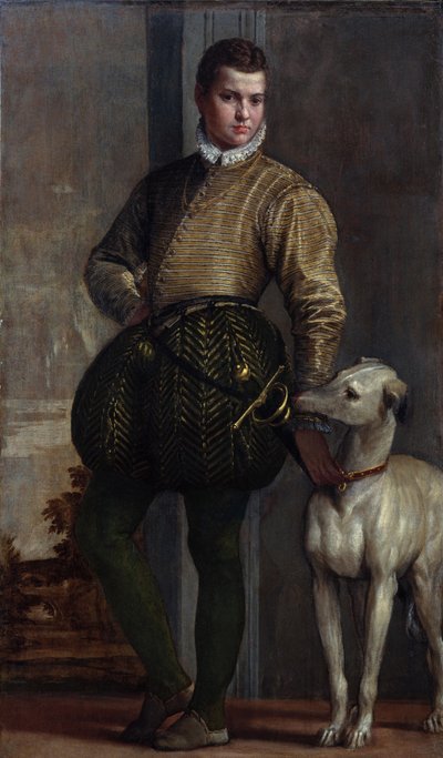 الصبي مع السلوقي ، حوالي 1570s (زيت على قماش) بواسطة فيرونيز