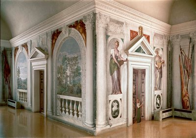 مناظر طبيعية وموسيقيين فريسكو - باولو فيرونيزي (باولو كالياري) (1528-1588) 1561 تقريبًا. ماسر (تريفيزو) ، فيلا باربارو بواسطة فيرونيز