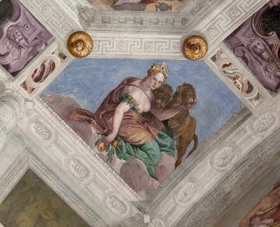 Paolo Caliari المعروف باسم Veronese ، في الهواء الطلق ، فيلا باربارو ، مازر ، إيطاليا بواسطة فيرونيز