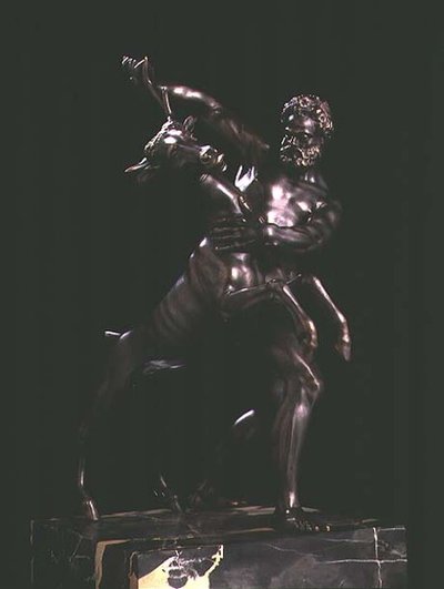 هرقل والأيل أركاديان (برونزي) بواسطة Giambologna