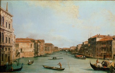 The Grand Canal seen from the Palazzo Balbi (Il Canal Grande da Palazzo Balbi). View of Venice along the Canal. Painting by Giovanni Antonio Canal detto il Canaletto (1697-1768). Oil on canvas. Dim: 45x73cm. Firenze, Galleria degli Uffizi (Florence, Uffizi بواسطة كاناليتو