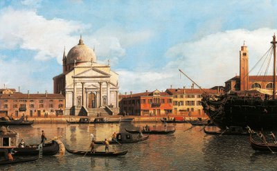 View of Church of Redeemer and St James, Venice بواسطة كاناليتو