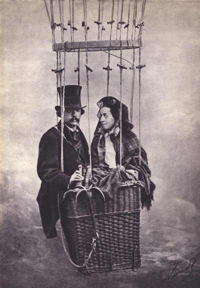 نادار، مصور ورائد طيران فرنسي (صورة بالأبيض والأسود) بواسطة (1820-1910) (بعد) نادار