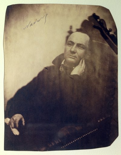 صورة للشاعر الفرنسي تشارلز بودلير (1821-1867). 1855 بواسطة نادار