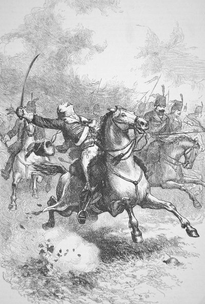 Death of Count Casimir Pulaski (litho) بواسطة (بعد) المدرسة الأمريكية