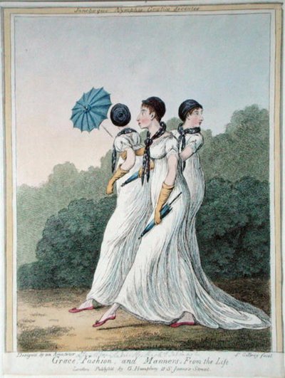 النعمة والموضة والأخلاق من الحياة ، محفور بواسطة جيمس جيلراي (1757-1815) نشره جي همفري (نقش ملون يدويًا) بواسطة (بعد) المدرسة الإنجليزية