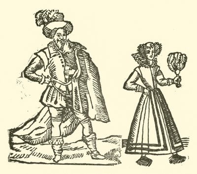 رسم توضيحي لـ Roxburghe Ballads (نقش خشبي) بواسطة (بعد) المدرسة الإنجليزية