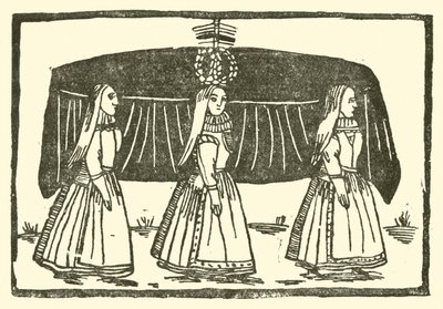 رسم توضيحي لـ Roxburghe Ballads (نقش خشبي) بواسطة (بعد) المدرسة الإنجليزية