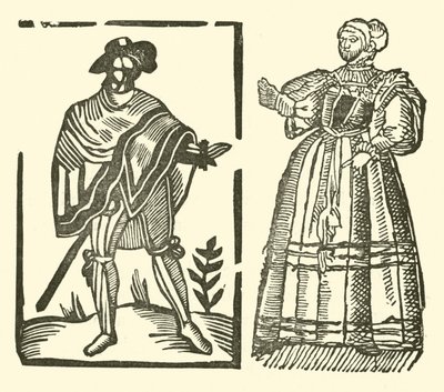 رسم توضيحي لـ Roxburghe Ballads (نقش خشبي) بواسطة (بعد) المدرسة الإنجليزية