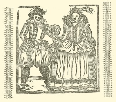رسم توضيحي لـ Roxburghe Ballads (نقش خشبي) بواسطة (بعد) المدرسة الإنجليزية