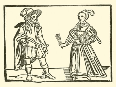 Illustration for The Roxburghe Ballads (woodcut) بواسطة (بعد) المدرسة الإنجليزية