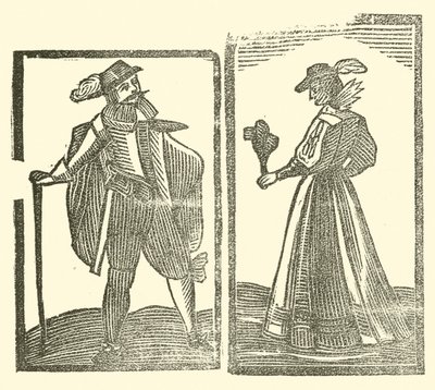 رسم توضيحي لـ Roxburghe Ballads (نقش خشبي) بواسطة (بعد) المدرسة الإنجليزية