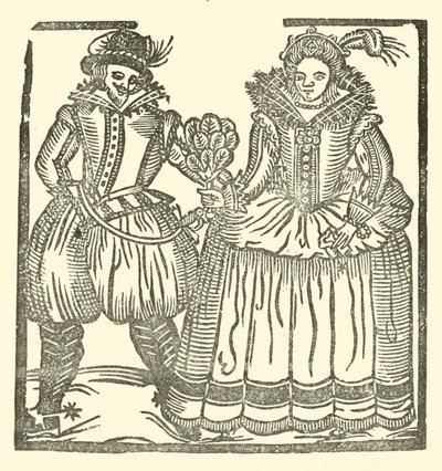 رسم توضيحي لـ Roxburghe Ballads (نقش خشبي) بواسطة (بعد) المدرسة الإنجليزية