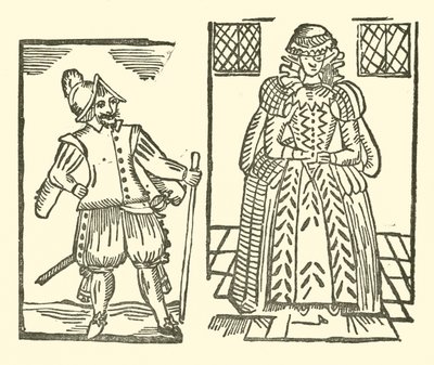 رسم توضيحي لـ Roxburghe Ballads (نقش خشبي) بواسطة (بعد) المدرسة الإنجليزية