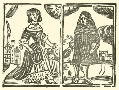 رسم توضيحي لـ Roxburghe Ballads (نقش خشبي) بواسطة (بعد) المدرسة الإنجليزية