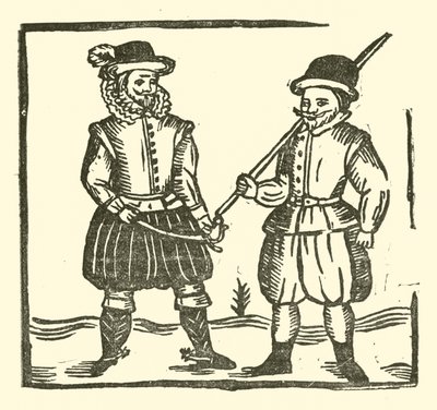 رسم توضيحي لـ Roxburghe Ballads (نقش خشبي) بواسطة (بعد) المدرسة الإنجليزية