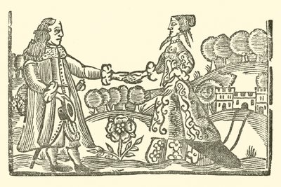 رسم توضيحي لـ Roxburghe Ballads (نقش خشبي) بواسطة (بعد) المدرسة الإنجليزية