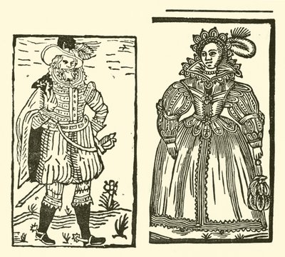 رسم توضيحي لـ Roxburghe Ballads (نقش خشبي) بواسطة (بعد) المدرسة الإنجليزية